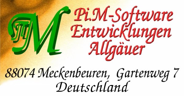 Visitenkarte Pi.M-Software